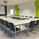 The furniture in this conference centre can be configured to suit the needs of different training requirements. Click this link to find out more about the best conference seating layouts.
